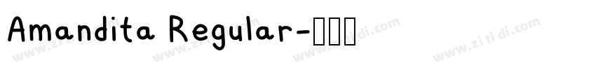 Amandita Regular字体转换 Amandita Regular字体转换